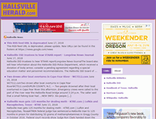 Tablet Screenshot of hallsvilleherald.com